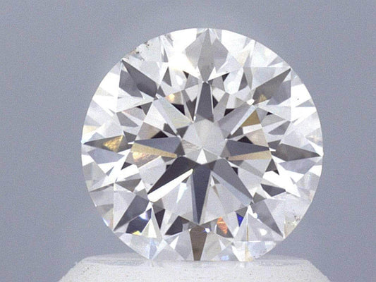 1.01 Carat Round Lab Created Diamond Ring - Shape of Brilliant