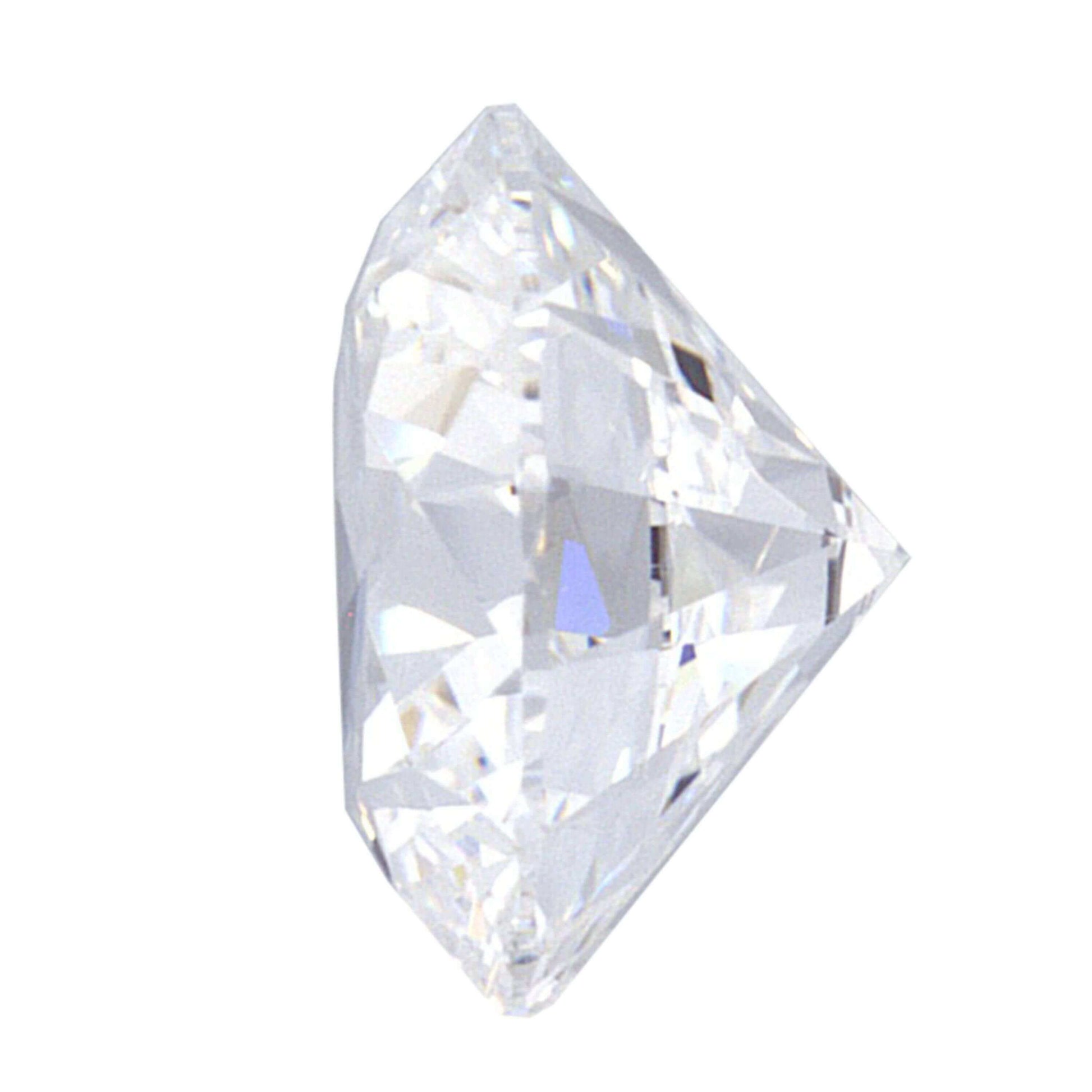 1.03 Carat Lab Grown Ideal Round Brilliant Diamond Solitaire Ring - Shape of Brilliant