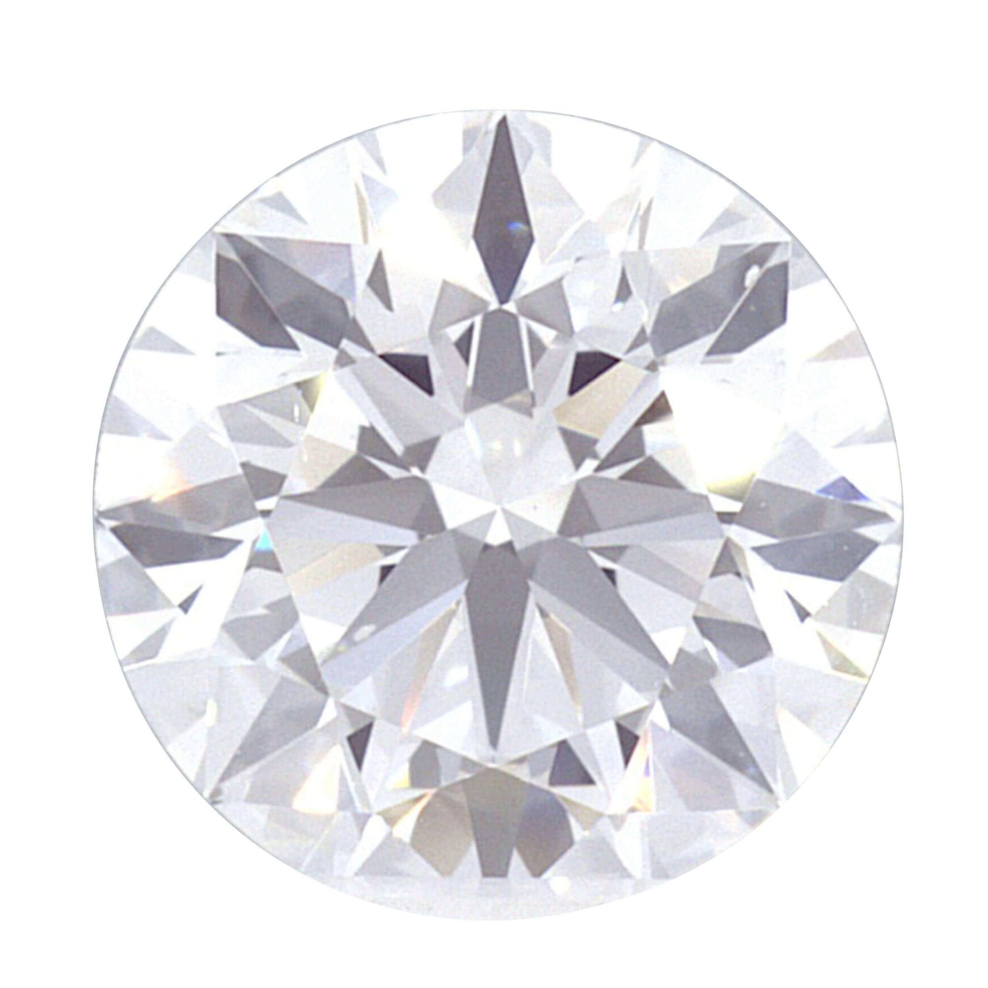 1.04 Carat Lab Grown Ideal Round Brilliant Solitaire Engagement Ring - Shape of Brilliant