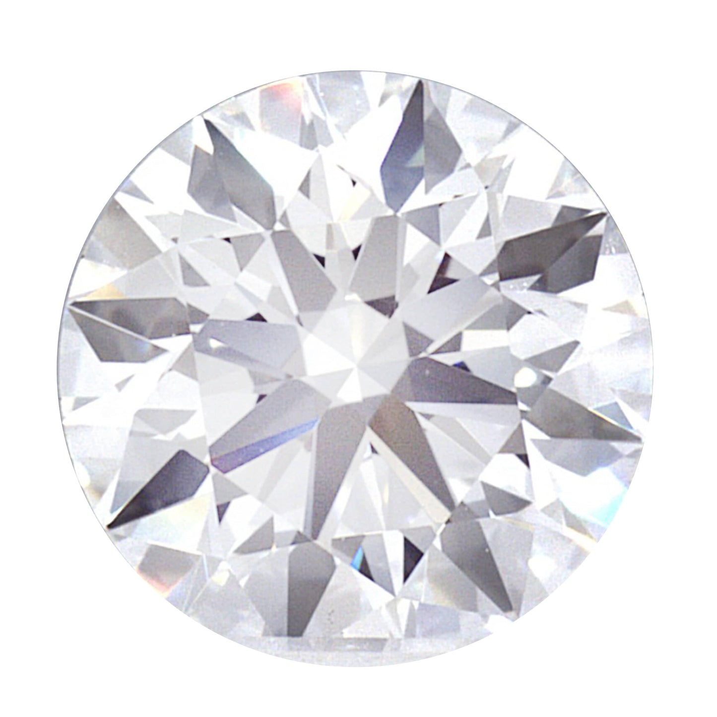 1.05 Carat Lab Grown Ideal Round Brilliant Diamond Engagement Ring - Shape of Brilliant
