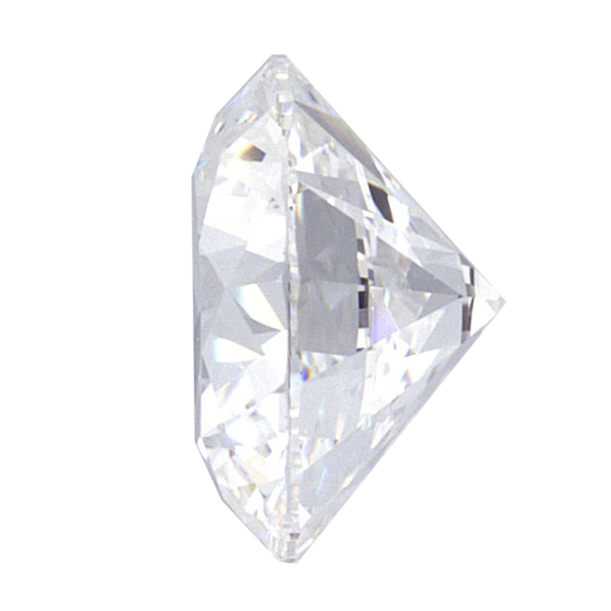 1.05 Carat Lab Grown Ideal Round Brilliant Diamond Engagement Ring - Shape of Brilliant