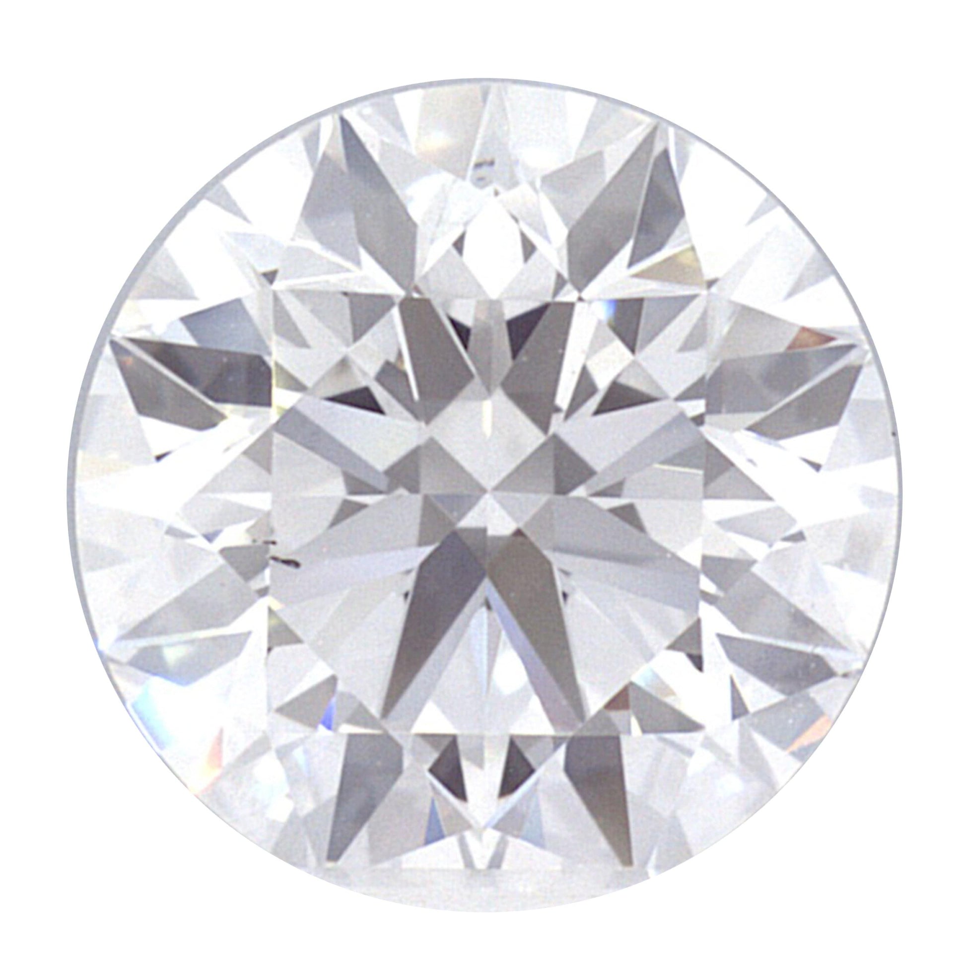 1.06 Carat Lab Grown Ideal Round Brilliant Solitaire Engagement Ring - Shape of Brilliant