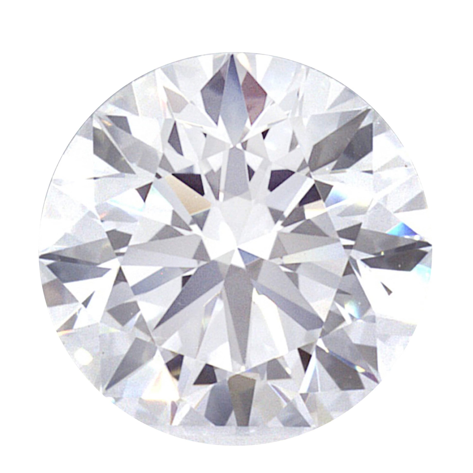 1.07 Carat Lab Grown Ideal Round Brilliant Diamond Engagement Ring - Shape of Brilliant