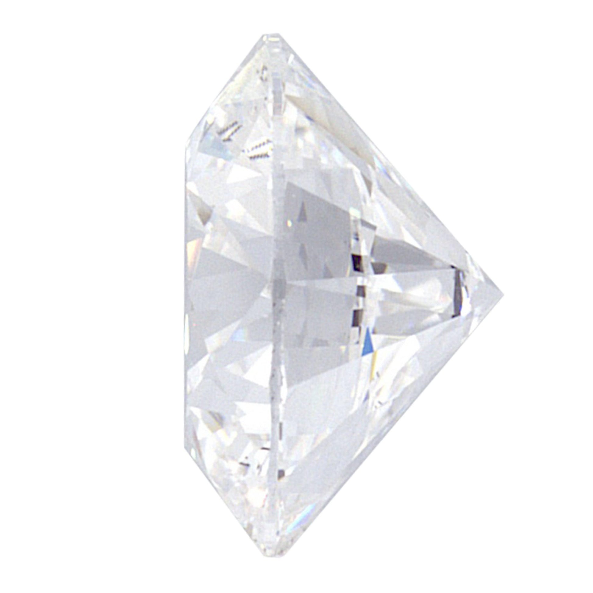 1.08 Carat Lab Grown Ideal Round Brilliant Diamond Engagement Ring - Shape of Brilliant