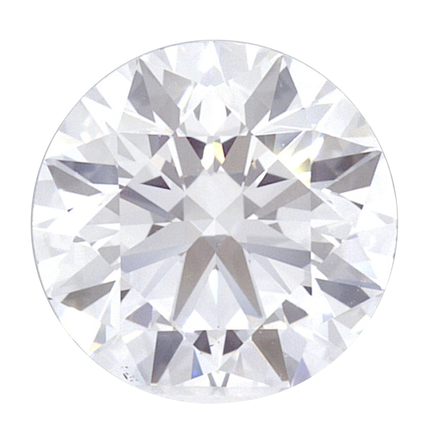 1.09 Carat Lab Grown Ideal Round Brilliant Solitaire Engagement Ring - Shape of Brilliant