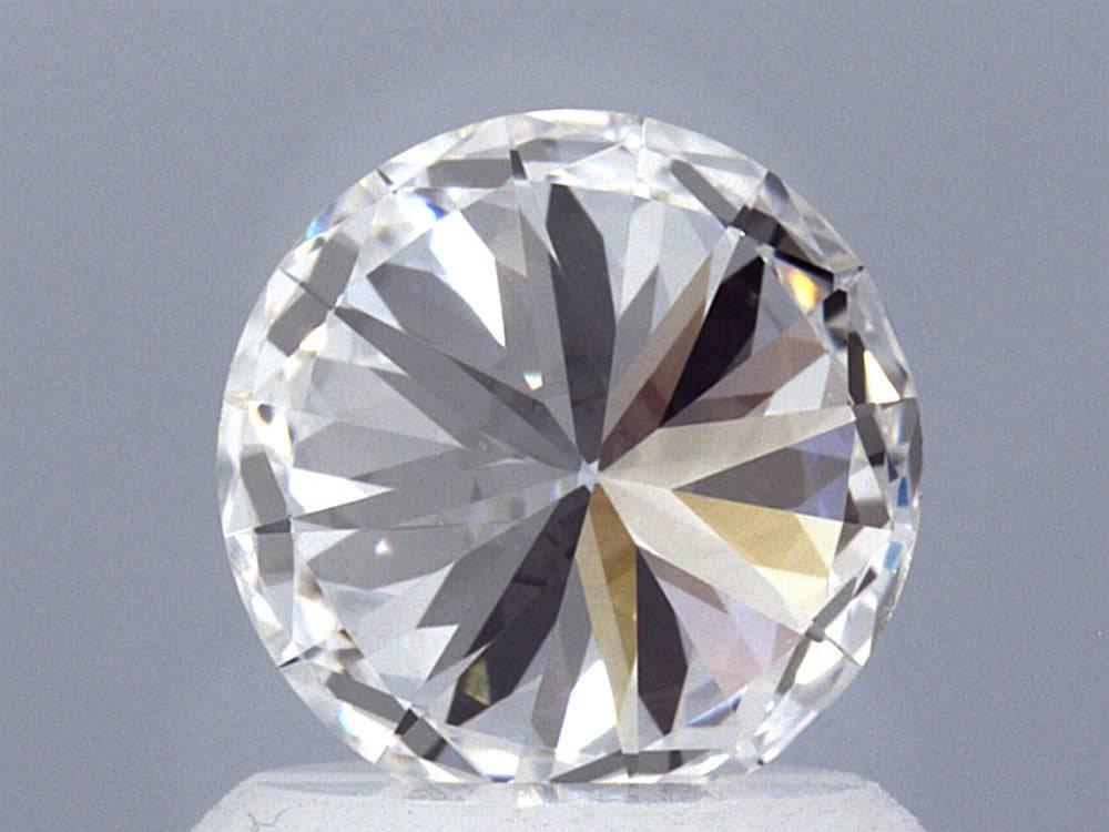 1.12 Carat Lab Created Round Brilliant Solitaire Engagement Ring - Shape of Brilliant