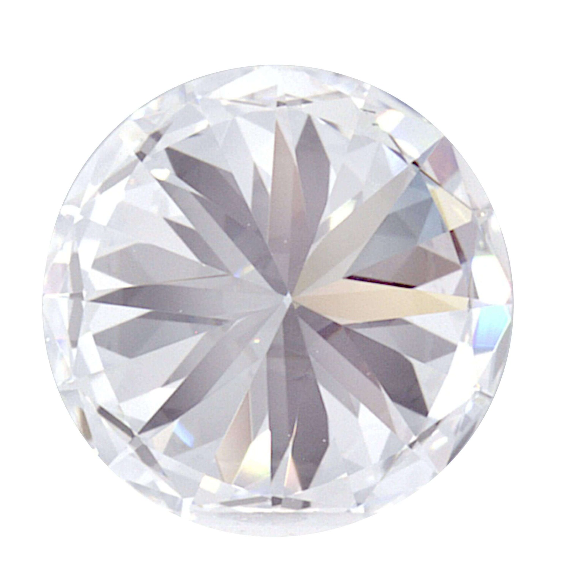 1.31 Carat White Gold Lab Created Diamond Engagement Ring - Shape of Brilliant