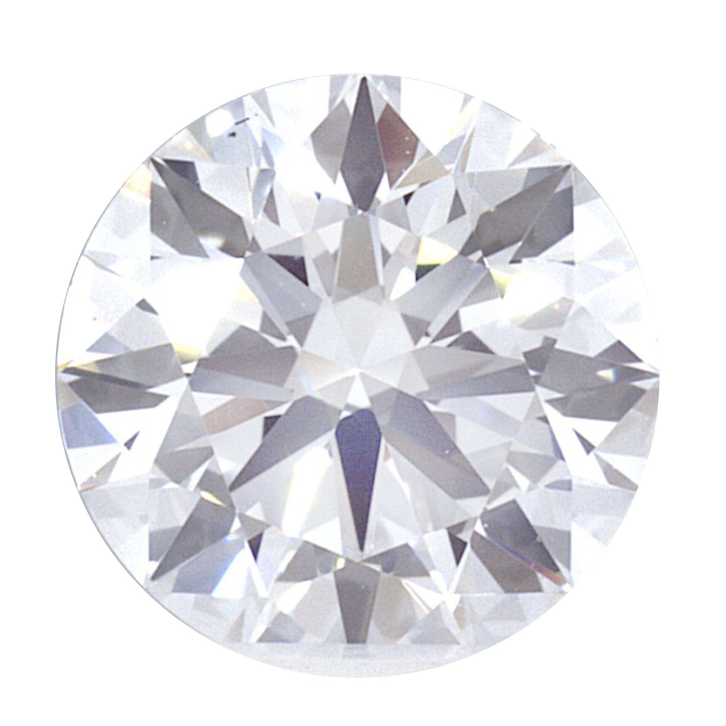 1.31 Carat White Gold Lab Created Diamond Engagement Ring - Shape of Brilliant