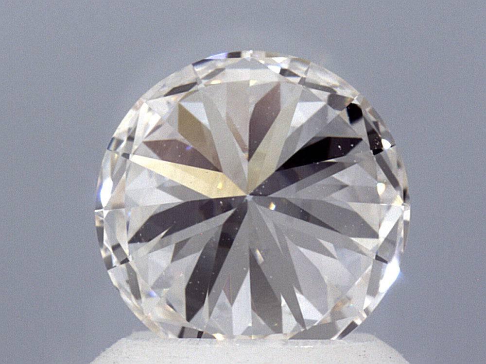 1.39 Carat Lab Created Round Brilliant Diamond Solitaire Ring - Shape of Brilliant