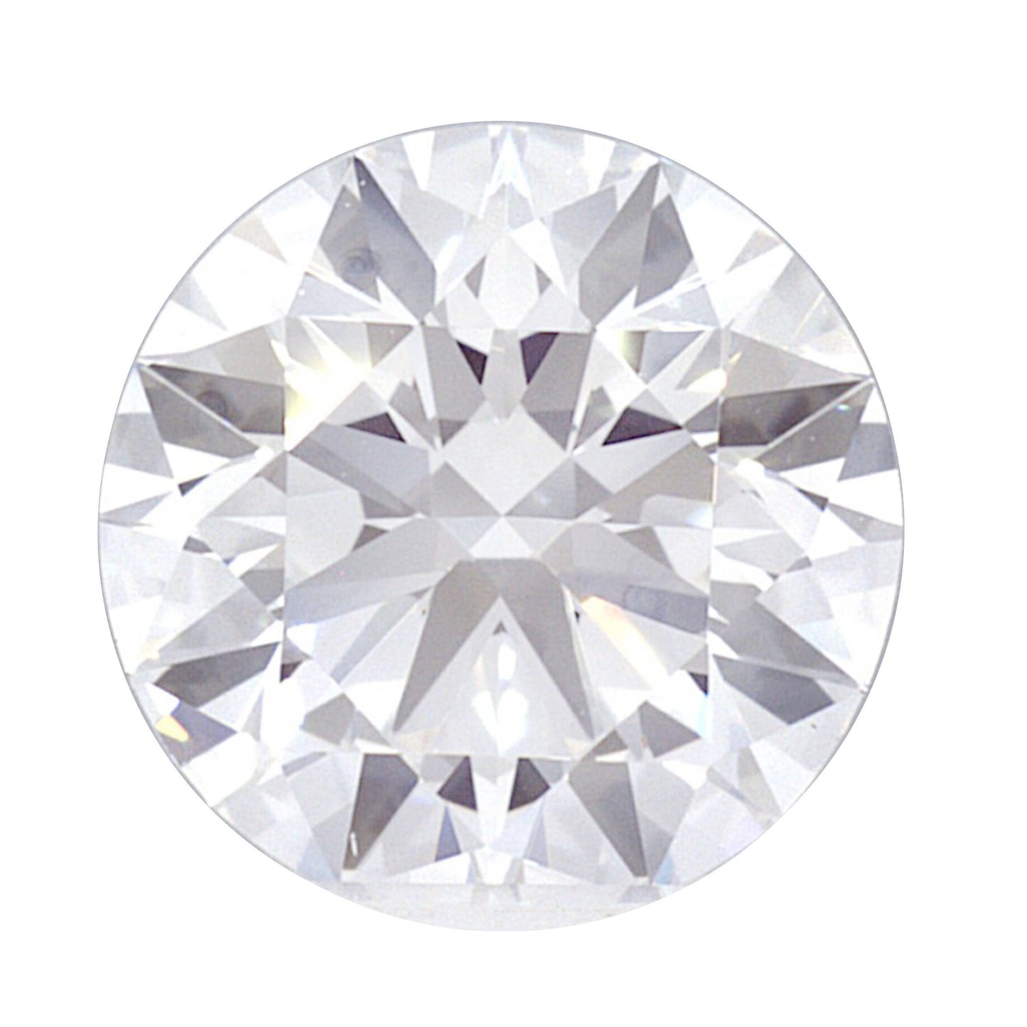 1.47 Carat White Gold Lab Created Diamond Engagement Ring - Shape of Brilliant