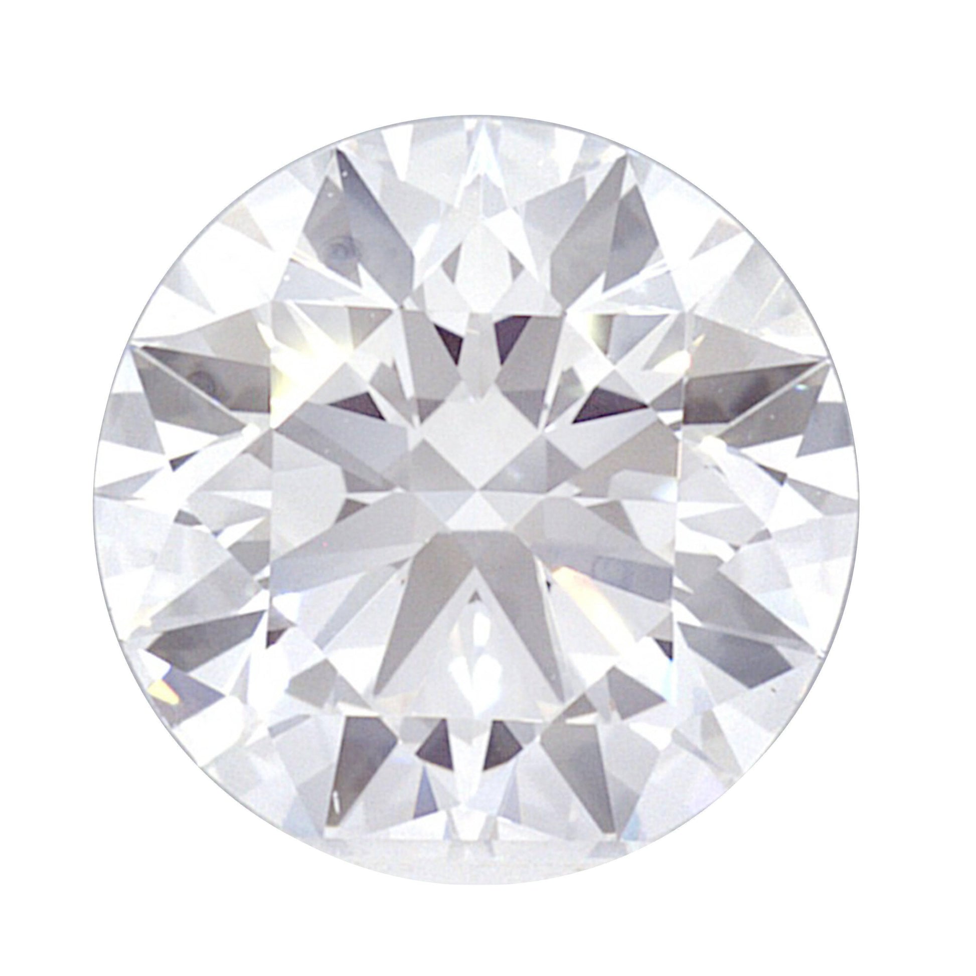 1.47 Carat White Gold Lab Created Diamond Engagement Ring - Shape of Brilliant