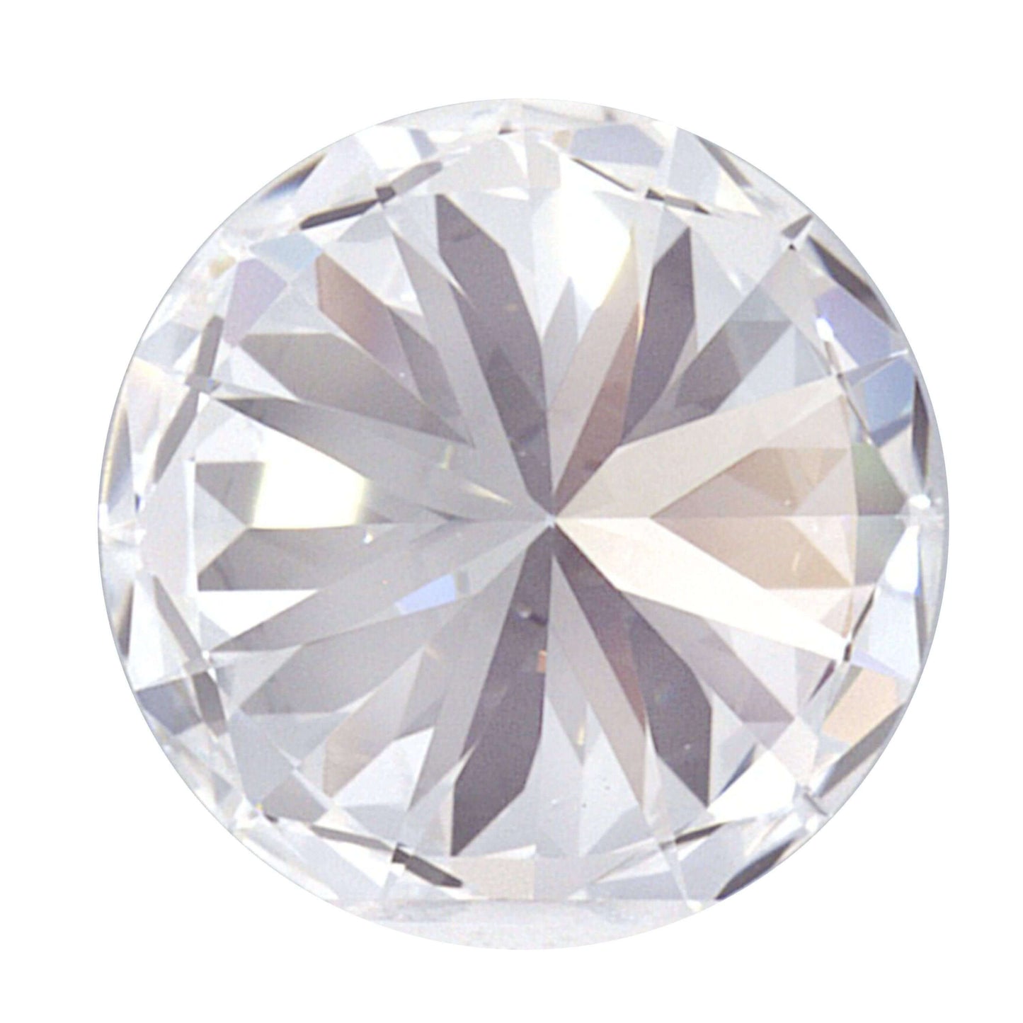 1.57 Carat White Gold Lab Created Diamond Engagement Ring - Shape of Brilliant