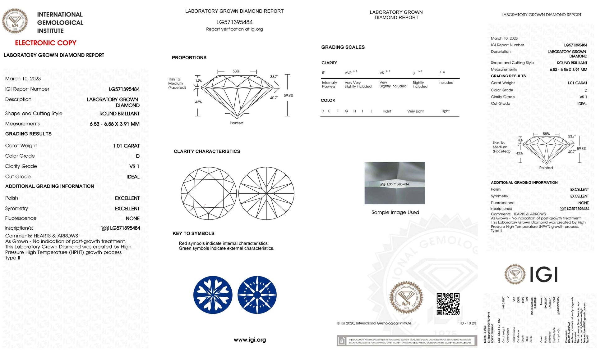 1.57 Carat White Gold Lab Created Diamond Engagement Ring - Shape of Brilliant