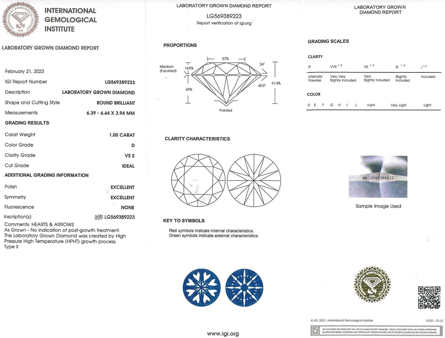 1.58 Carat White Gold Lab Created Diamond Halo Engagement Ring - Shape of Brilliant