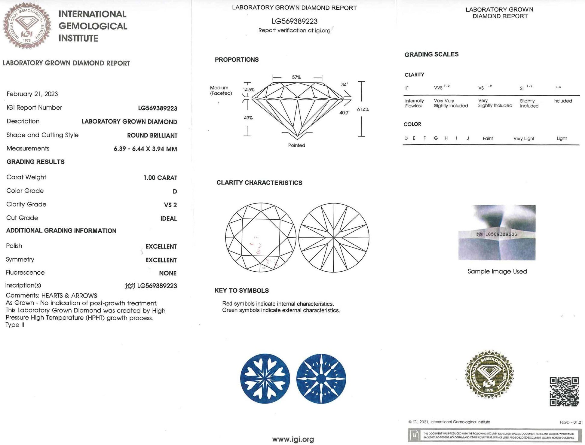 1.58 Carat White Gold Lab Created Diamond Halo Engagement Ring - Shape of Brilliant