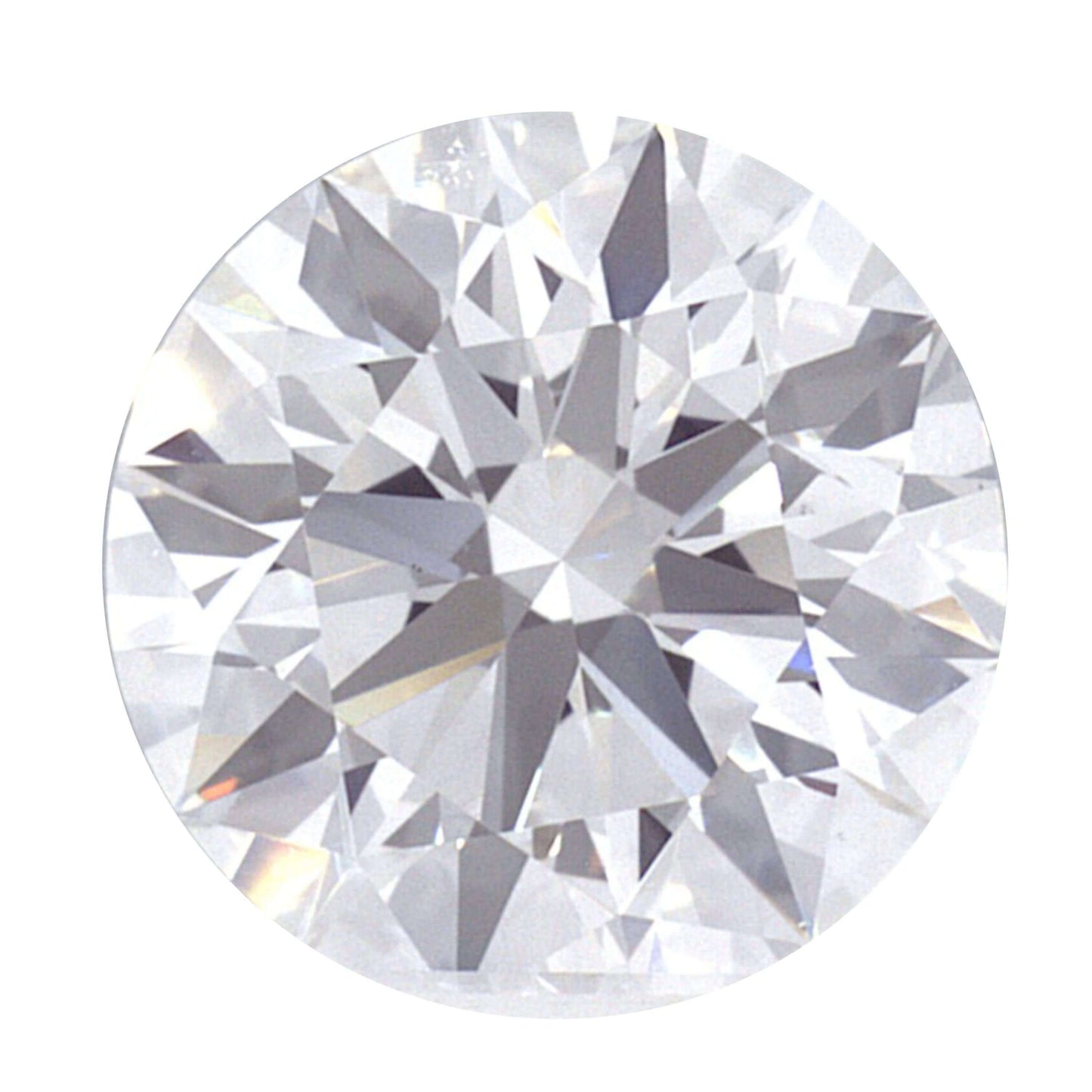 1.58 Carat White Gold Lab Created Diamond Halo Engagement Ring - Shape of Brilliant