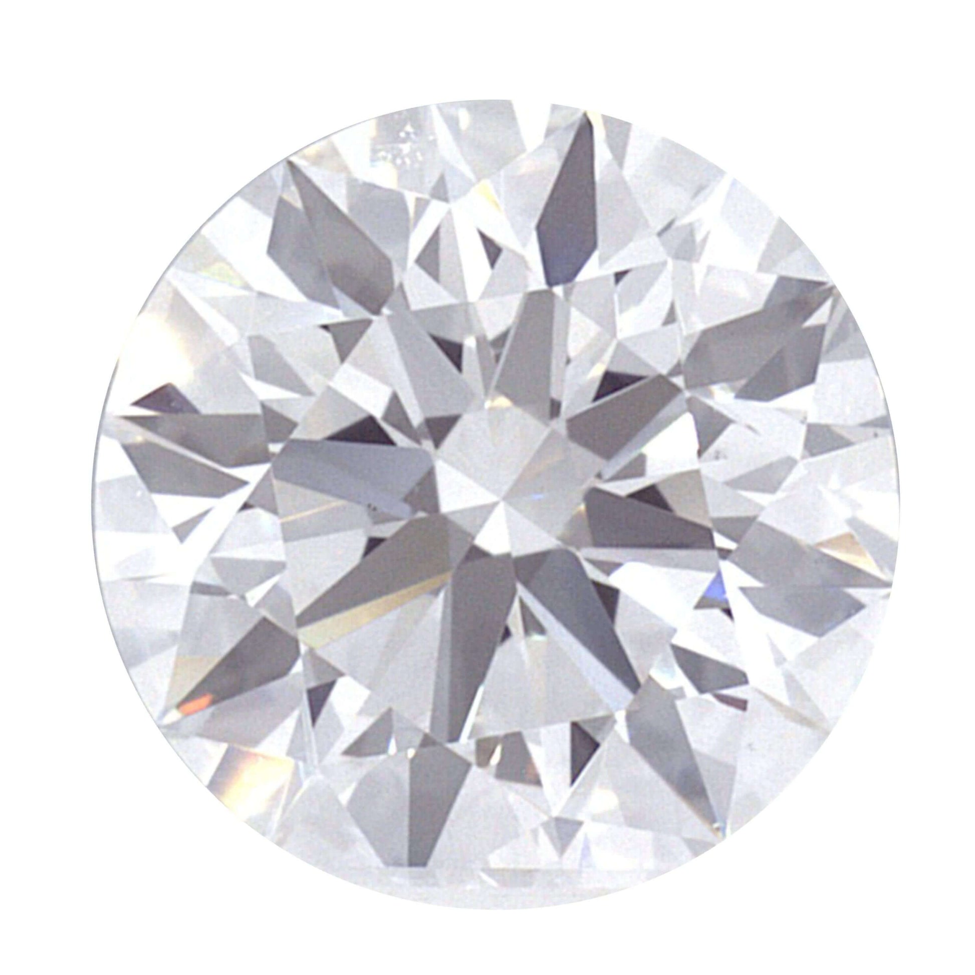 1.58 Carat White Gold Lab Created Diamond Halo Engagement Ring - Shape of Brilliant