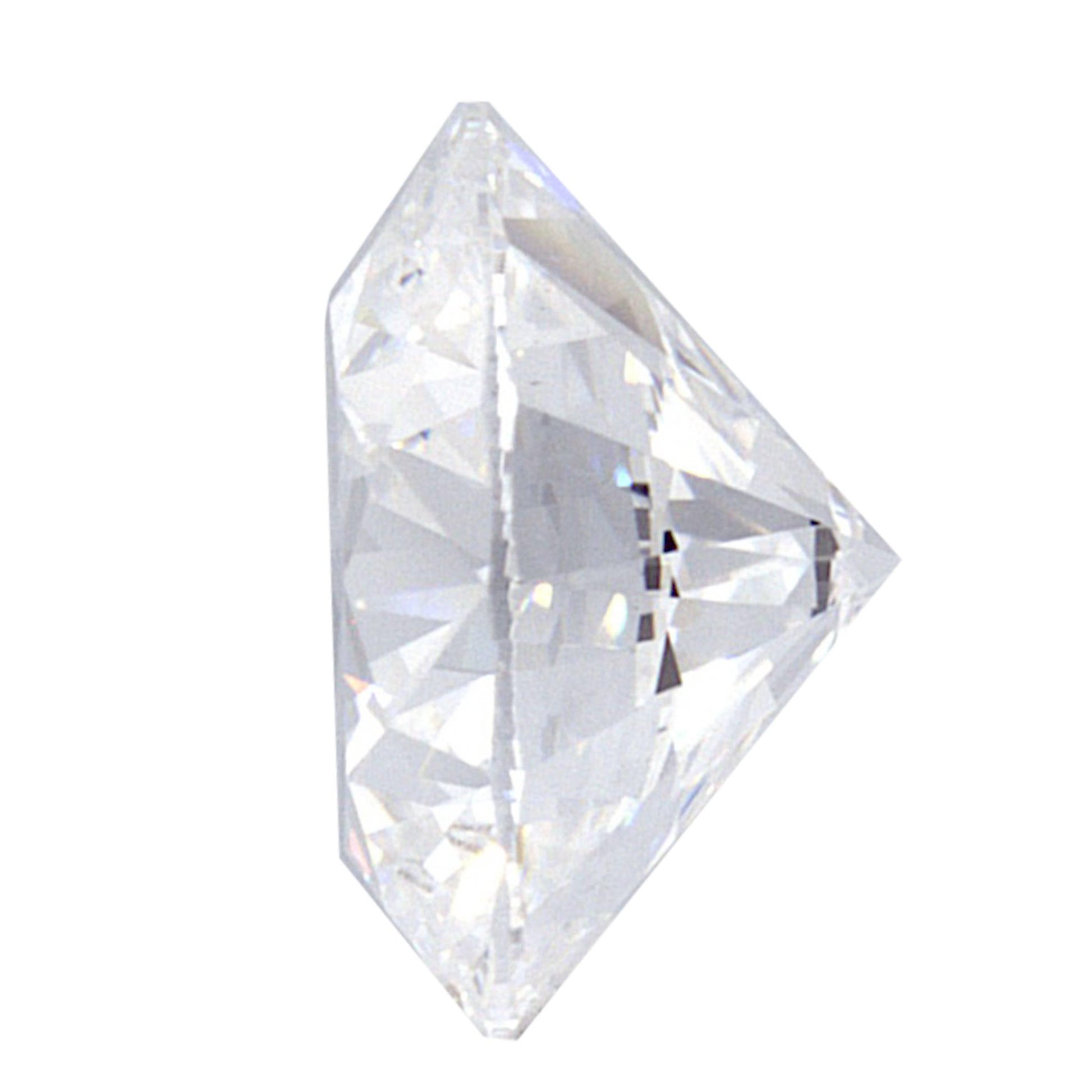 1.62 Carat White Gold Lab Created Diamond Engagement Ring - Shape of Brilliant