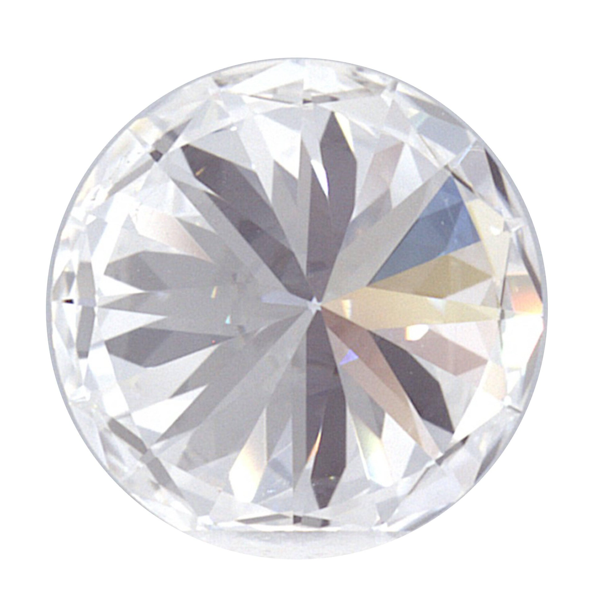 1.62 Carat White Gold Lab Created Diamond Engagement Ring - Shape of Brilliant