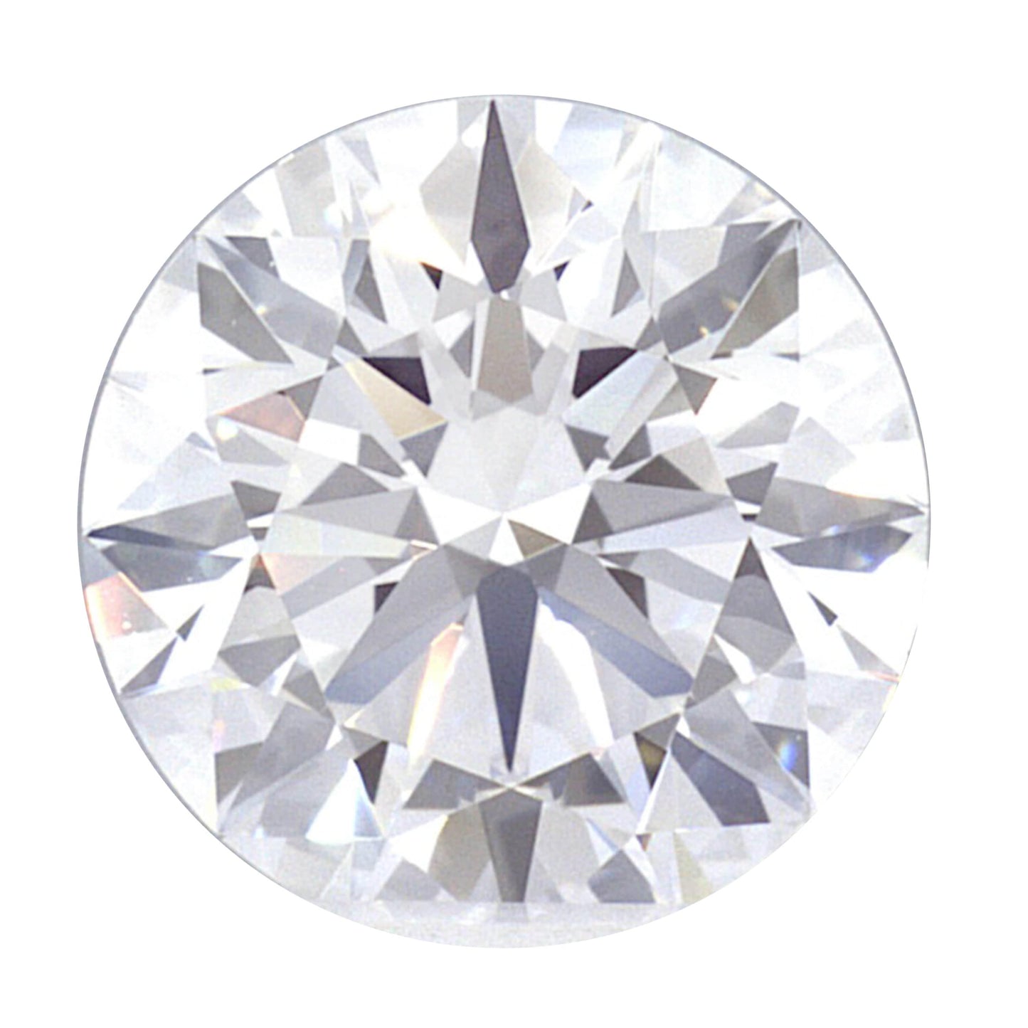 1.62 Carat White Gold Lab Created Diamond Engagement Ring - Shape of Brilliant