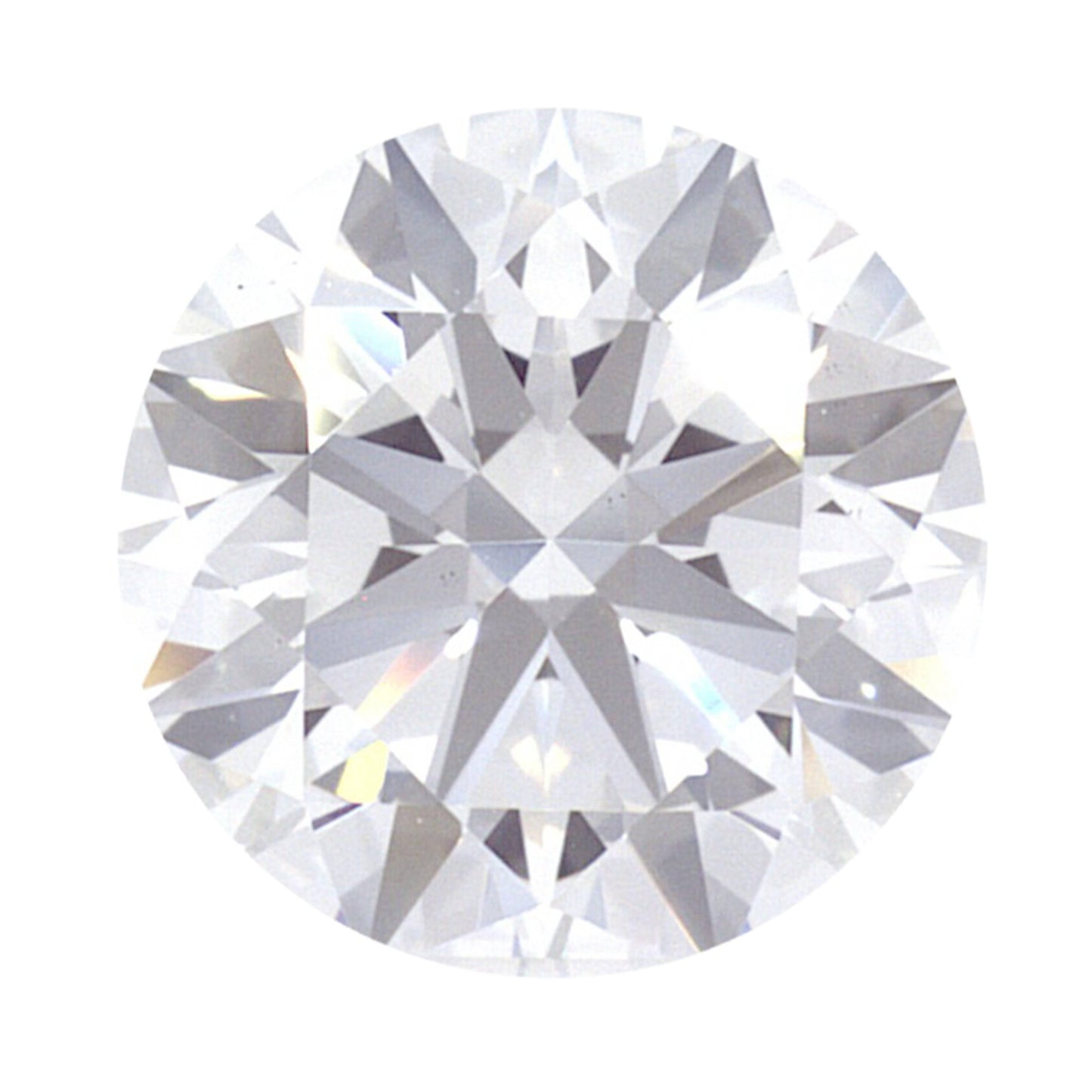 1.62 Carat White Gold Lab Created Diamond Engagement Ring - Shape of Brilliant