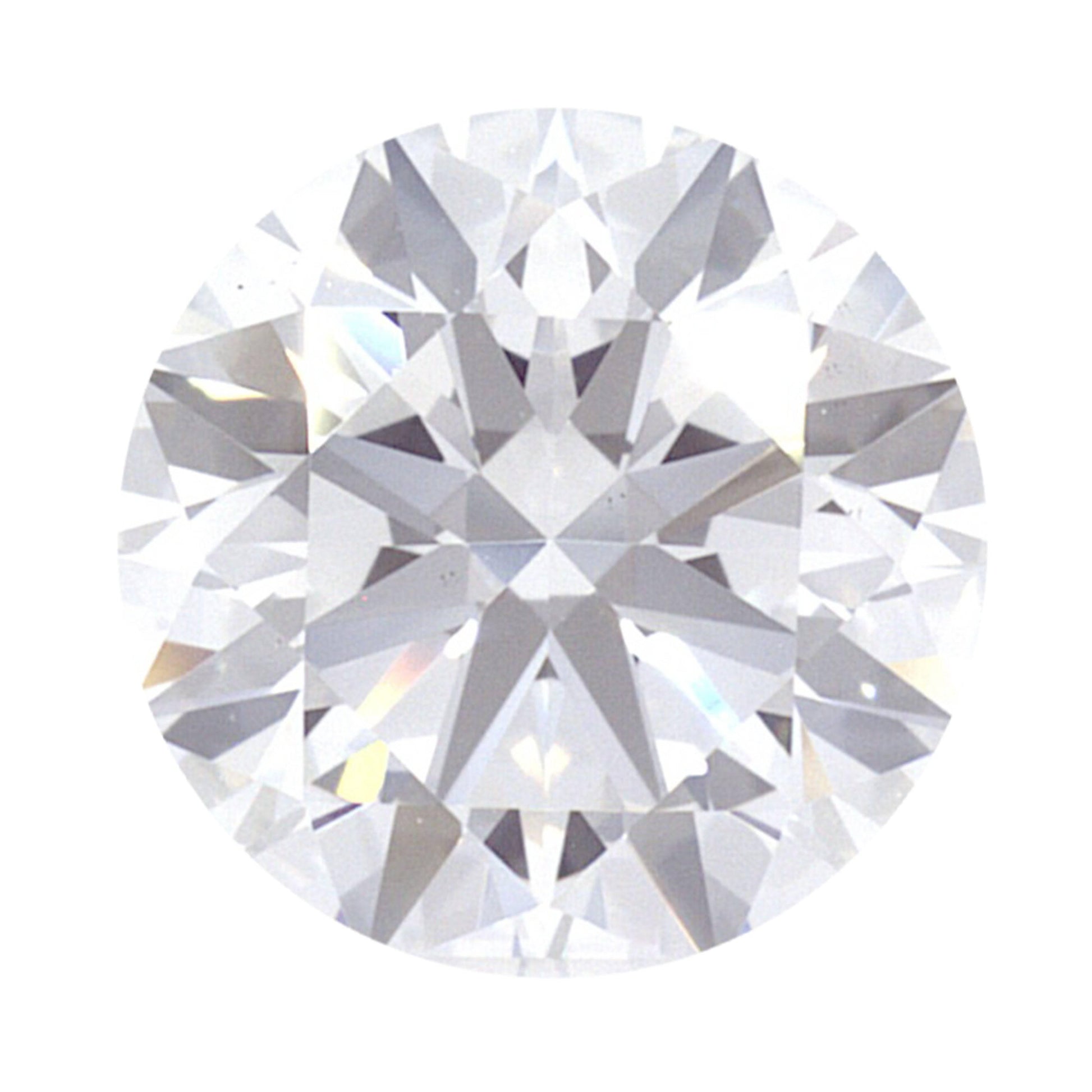 1.62 Carat White Gold Lab Created Diamond Engagement Ring - Shape of Brilliant