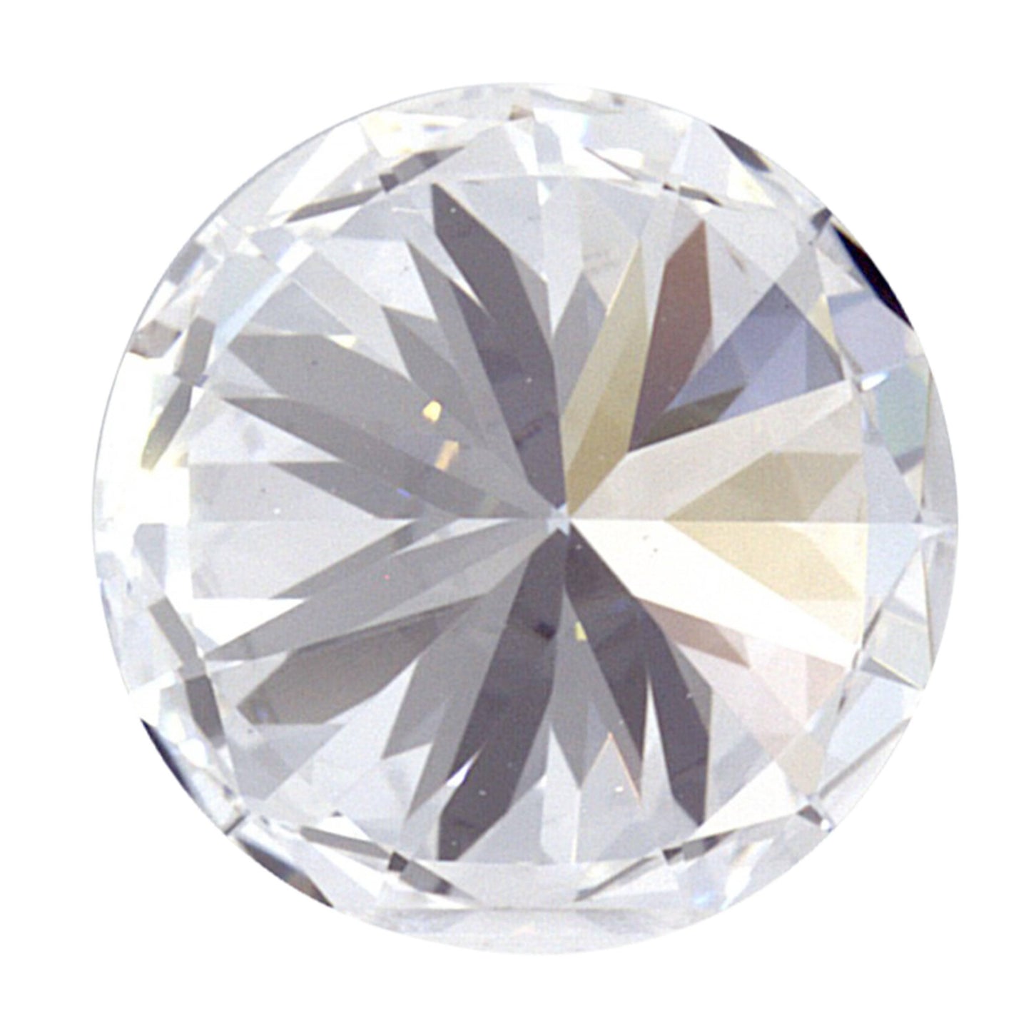 1.62 Carat White Gold Lab Created Diamond Engagement Ring - Shape of Brilliant