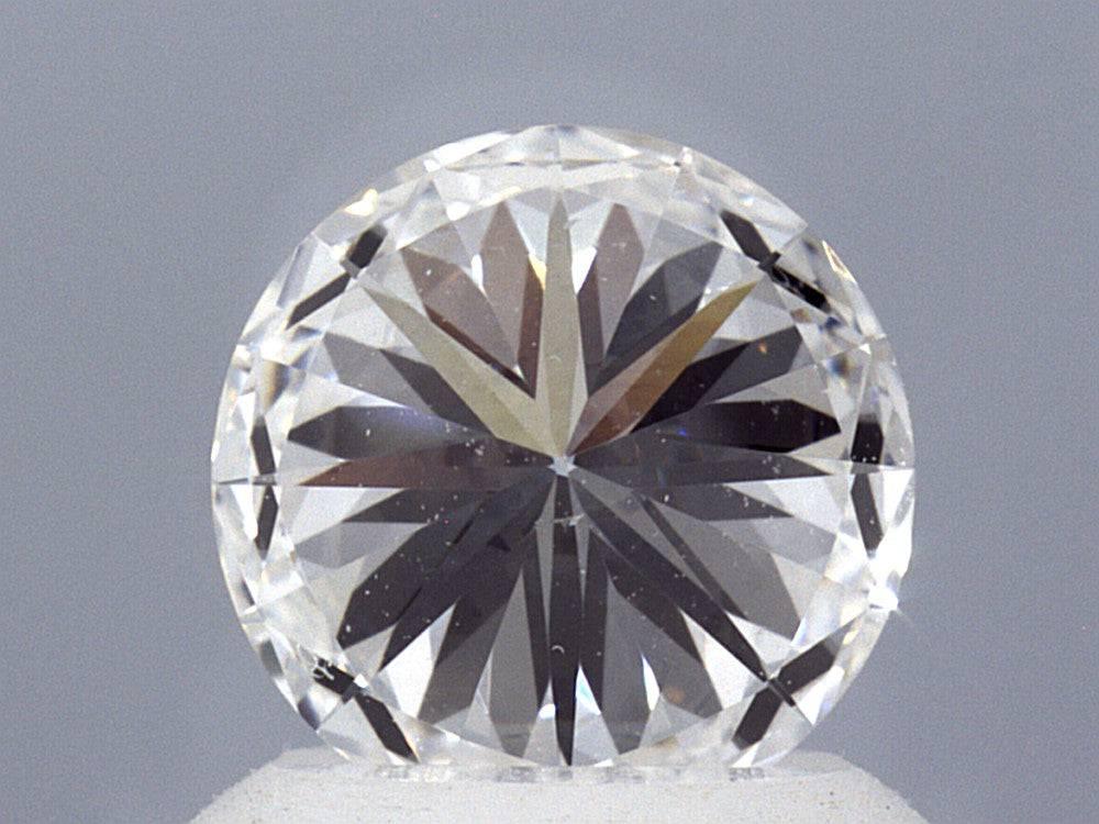 1.74 Carat White Gold Lab Created Diamond Engagement Ring - Shape of Brilliant