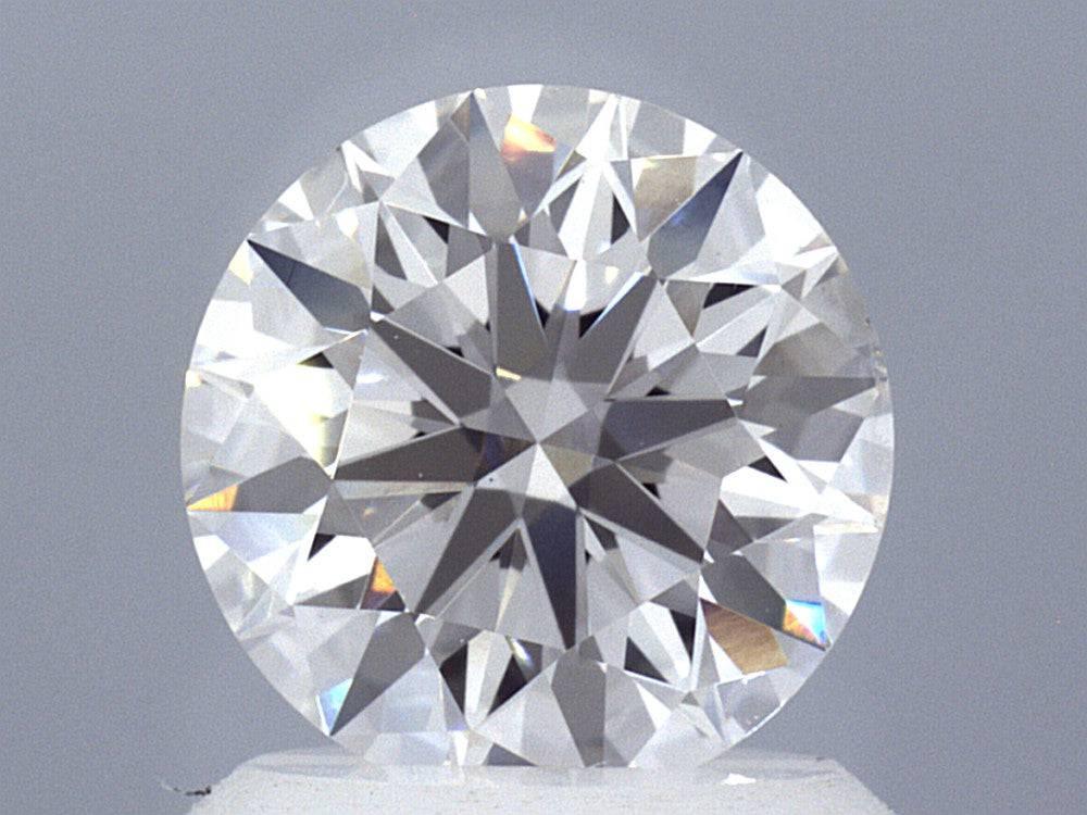 1.87 Carat White Gold Lab Created Diamond Engagement Ring - Shape of Brilliant