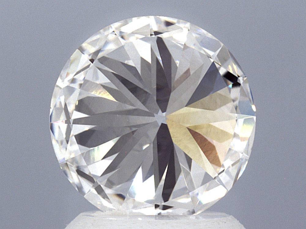 2.01 Carat Round Brilliant Lab Created Diamond Ring - Shape of Brilliant