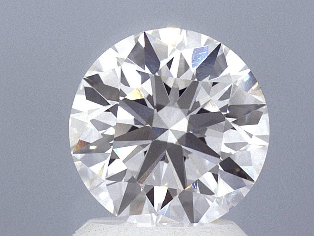 2.02 Carat Round Brilliant Lab Created Diamond Ring - Shape of Brilliant