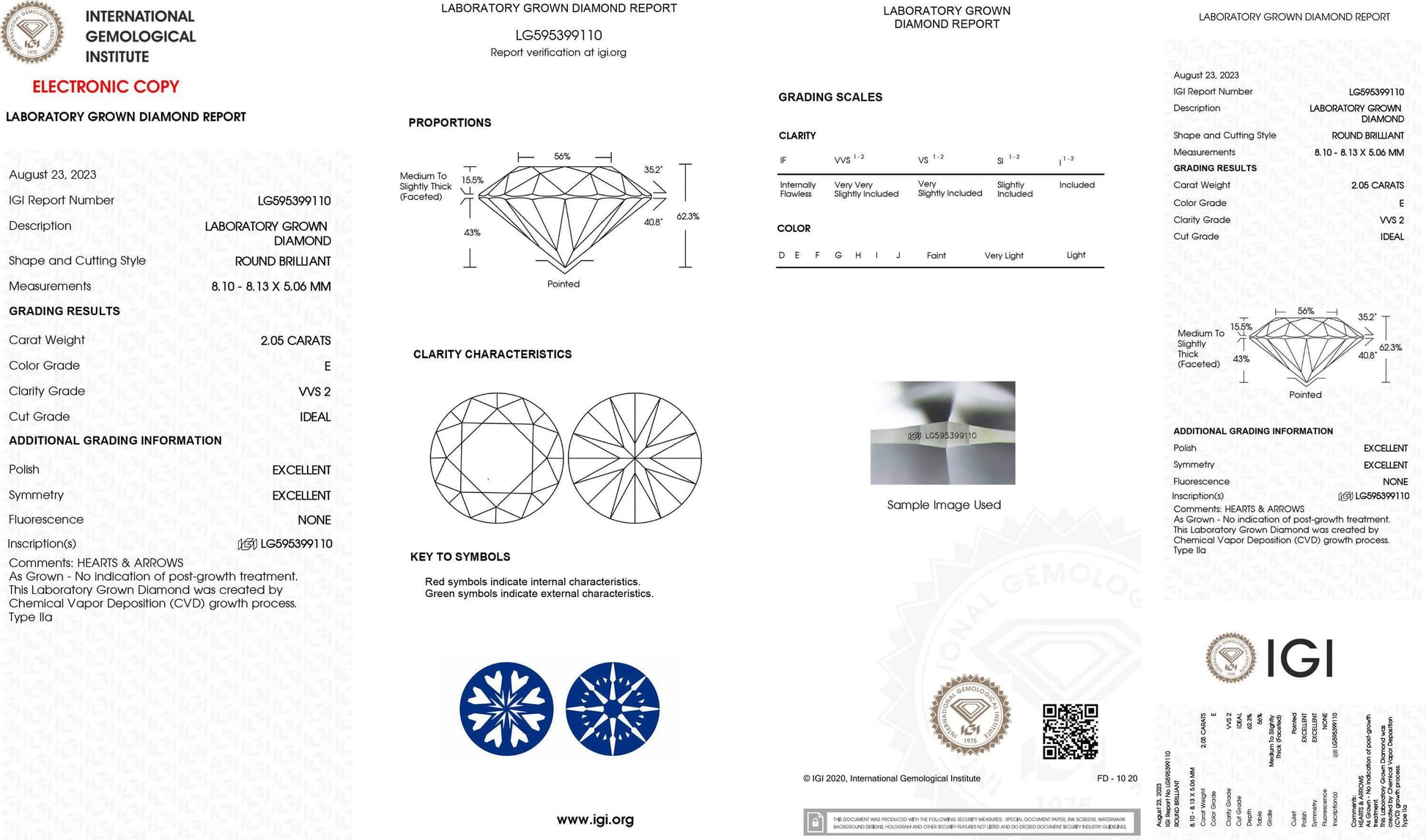 2.05 Carat Round Brilliant Lab Created Diamond Ring - Shape of Brilliant