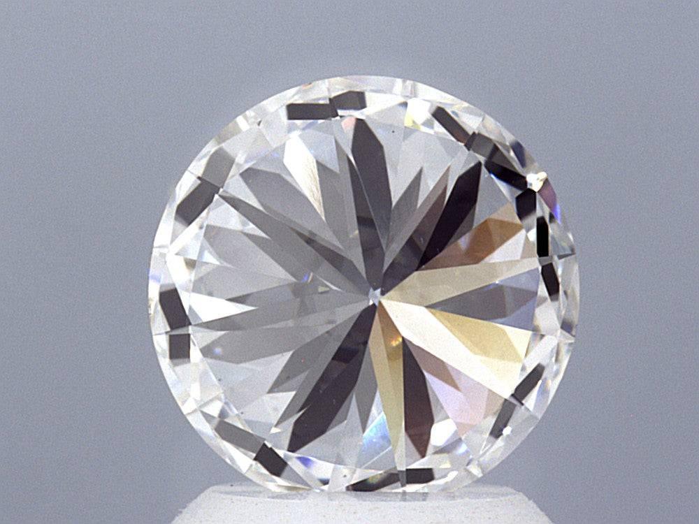 2.07 Carat Ideal Round Brilliant Lab Diamond Solitaire Engagement Ring - Shape of Brilliant