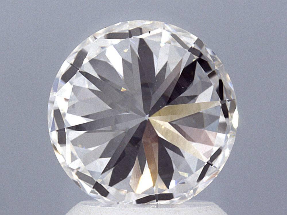 2.11 Carat Round Brilliant Lab Created Diamond Ring - Shape of Brilliant