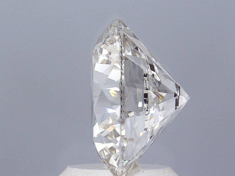 3.02 Carat Ideal Round Brilliant Lab Diamond Solitaire Engagement Ring - Shape of Brilliant