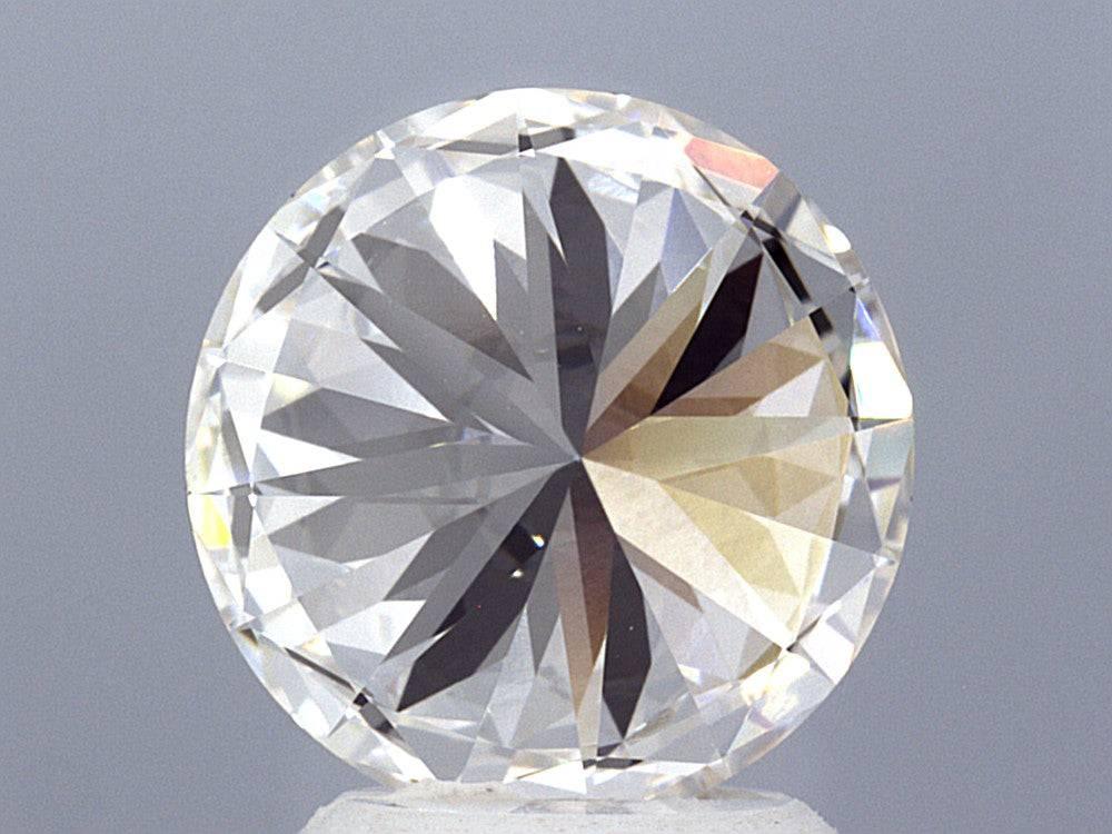 3.03 Carat Round Brilliant Lab Created Diamond Ring - Shape of Brilliant