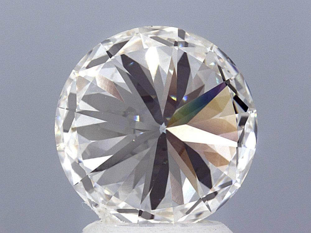 3.06 Carat Round Brilliant Lab Created Diamond Ring - Shape of Brilliant