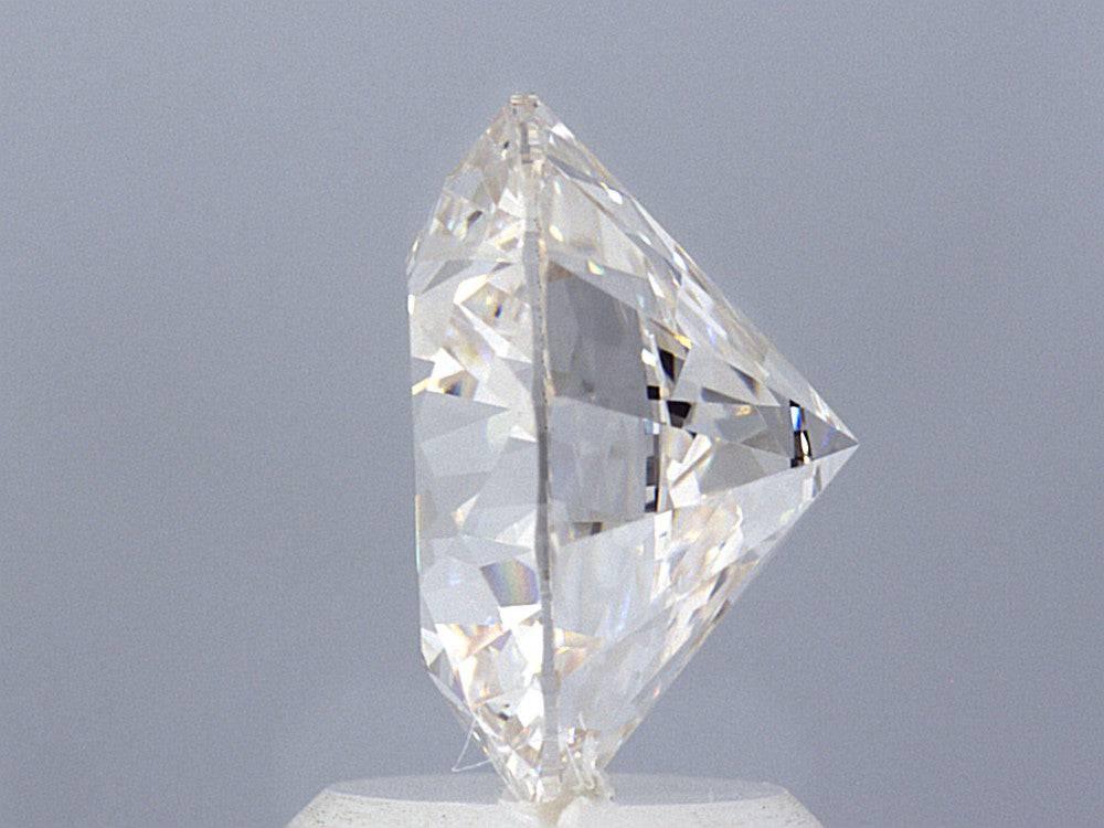 3.06 Carat Round Brilliant Lab Created Diamond Ring - Shape of Brilliant