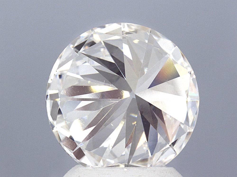 3.07 Carat Round Brilliant Lab Created Diamond Ring - Shape of Brilliant