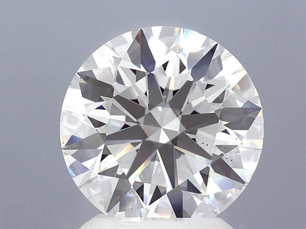 3.08 Carat Ideal Round Brilliant Lab Diamond Solitaire Engagement Ring - Shape of Brilliant