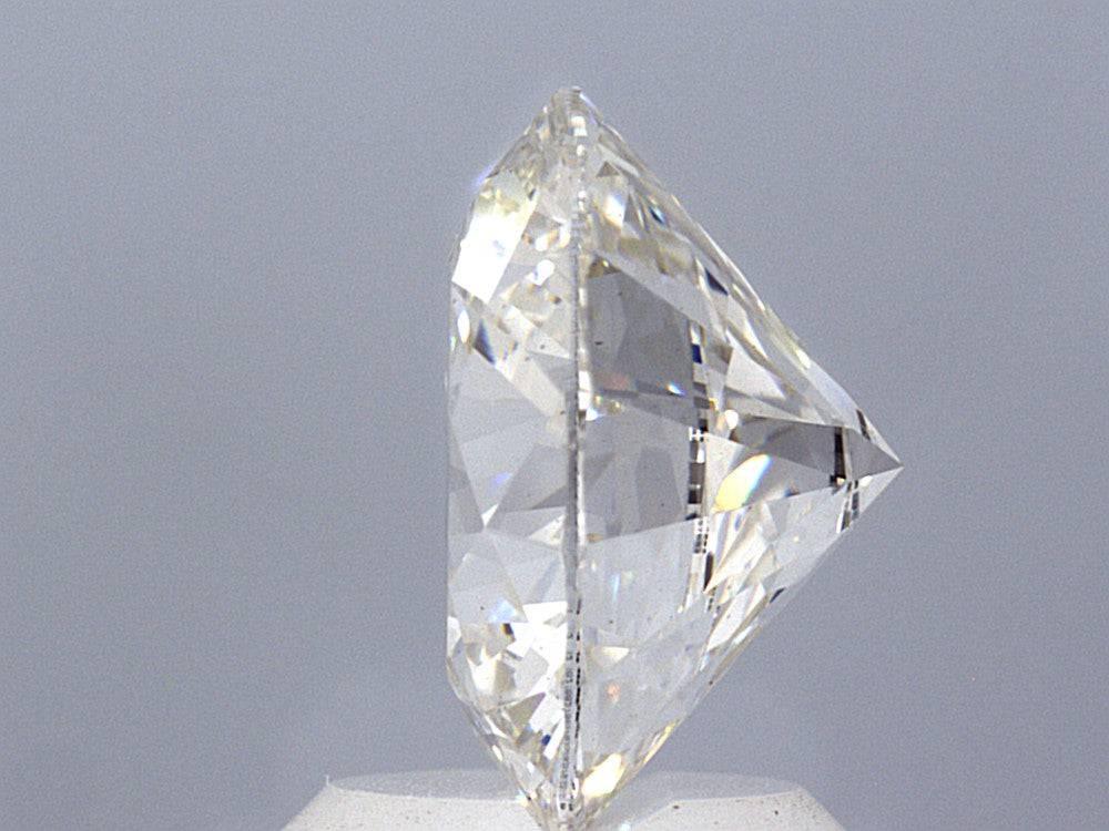 3.08 Carat Ideal Round Brilliant Lab Grown Diamond Solitaire Ring - Shape of Brilliant