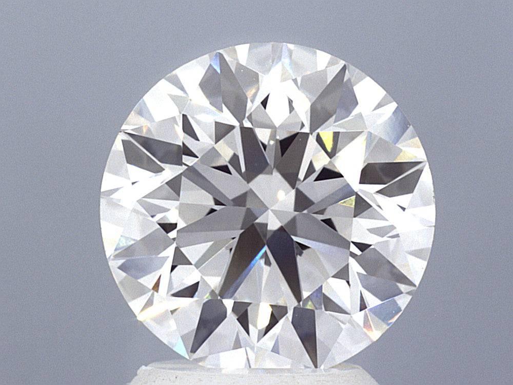 3.08 Carat Round Brilliant Lab Created Diamond Ring - Shape of Brilliant