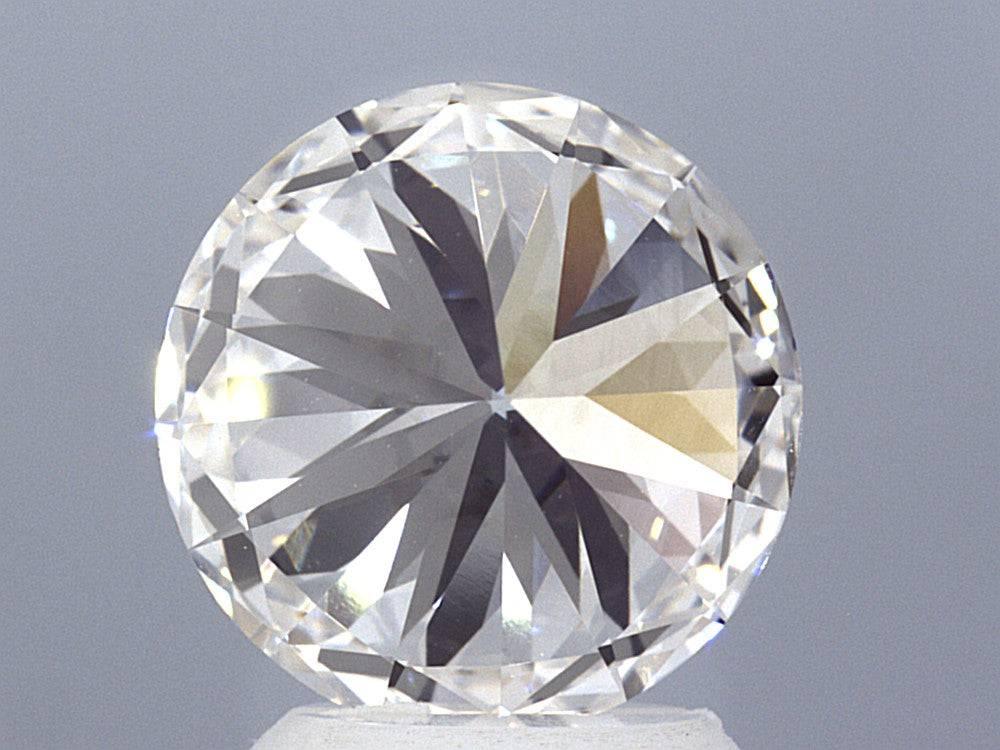 3.08 Carat Round Brilliant Lab Created Diamond Ring - Shape of Brilliant