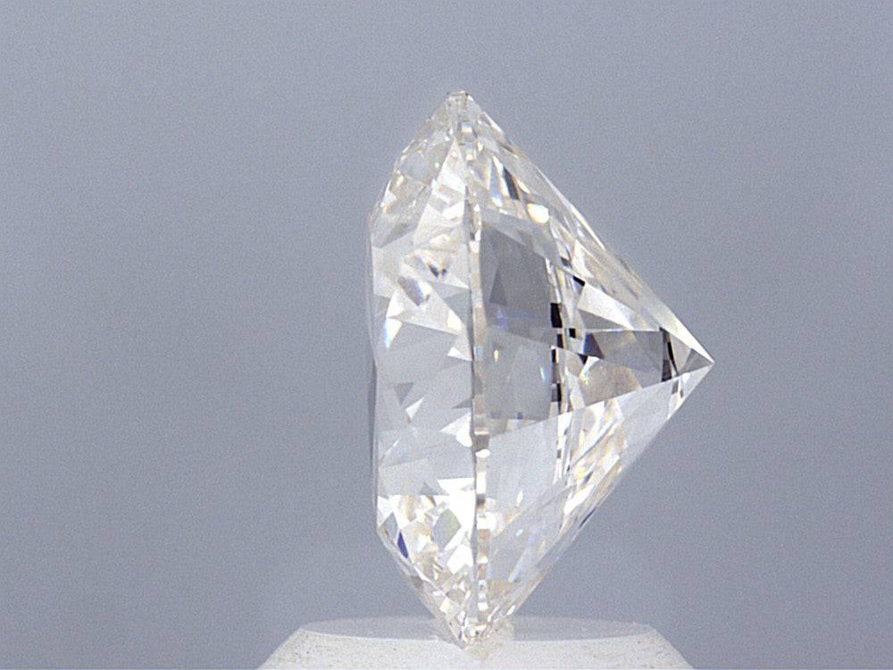 3.08 Carat Round Brilliant Lab Created Diamond Ring - Shape of Brilliant