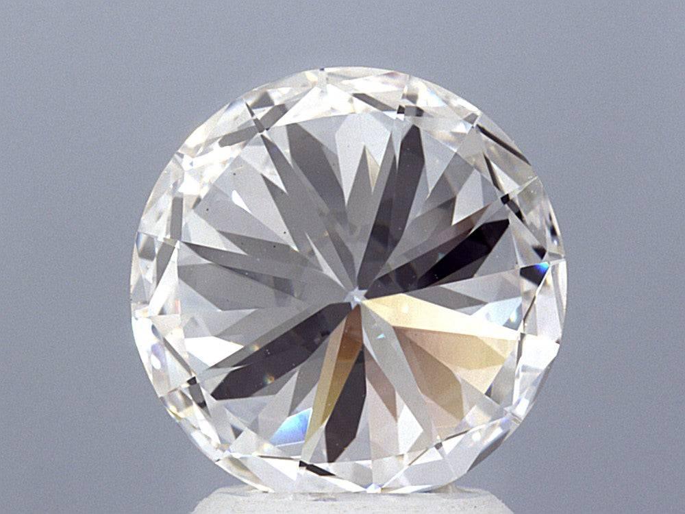 3.08 Carat Round Brilliant Lab Diamond Engagement Ring - Shape of Brilliant