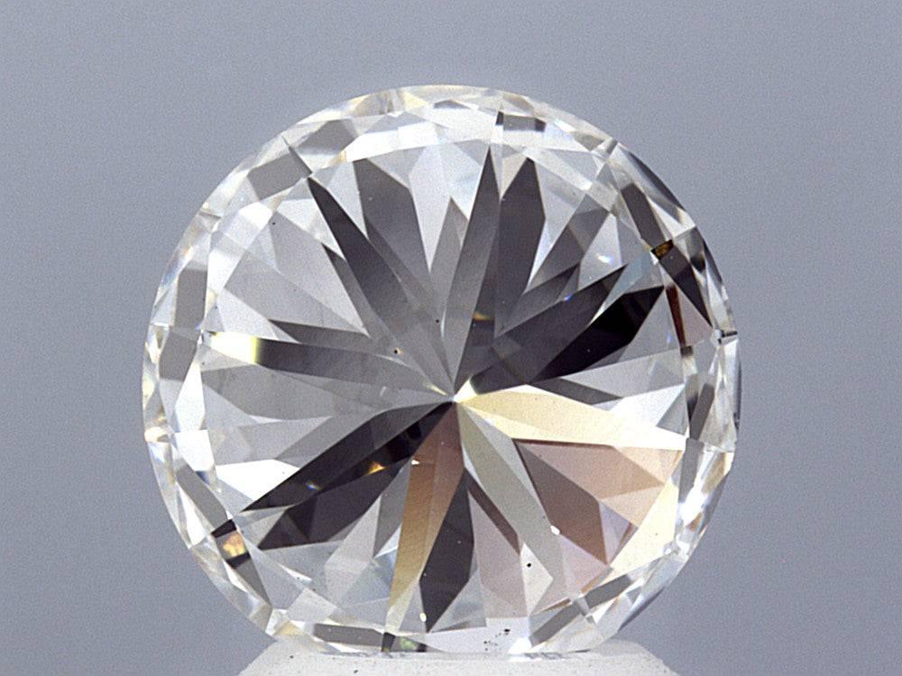 3.09 Carat Ideal Round Brilliant Lab Diamond Solitaire Engagement Ring - Shape of Brilliant