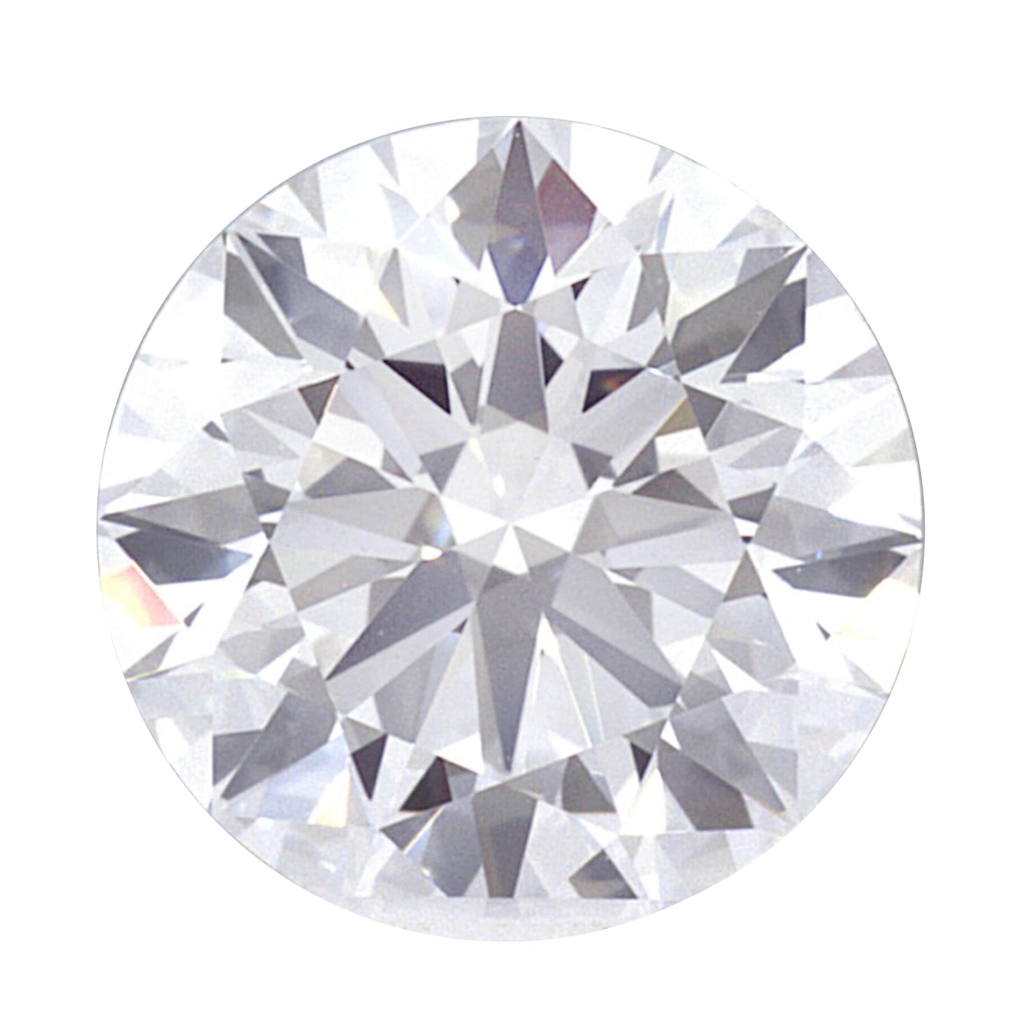 1.09 Carat Lab Created Ideal Round Brilliant Solitaire Engagement Ring - Shape of Brilliant