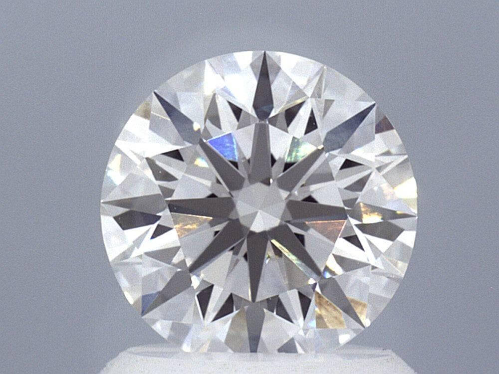 1.24 Carat Lab Created Round Brilliant Diamond Solitaire Ring - Shape of Brilliant