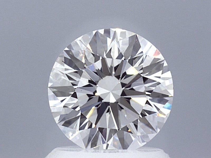 1.26 Carat Round Lab Created Diamond Ring - Shape of Brilliant