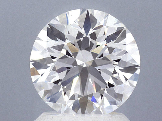 2.01 Carat Round Brilliant Lab Created Diamond Ring - Shape of Brilliant